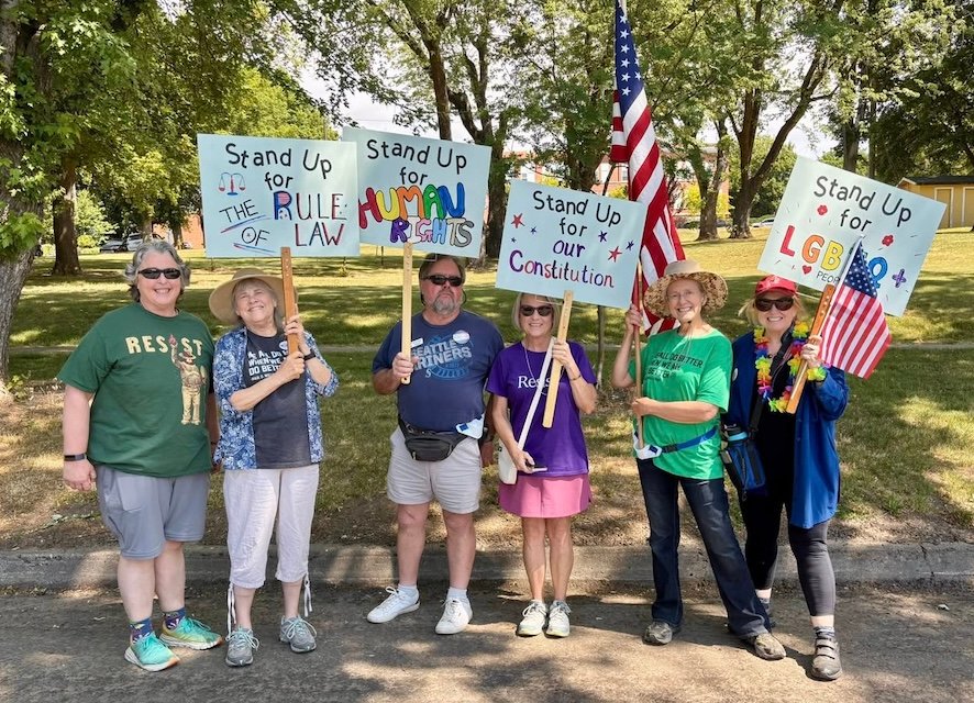 Latah County Democrats at the 2025 Genesee Parade