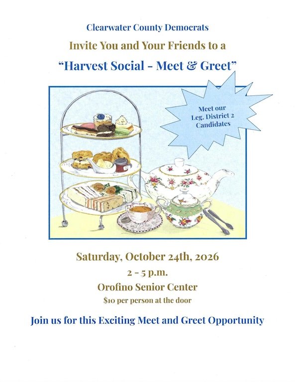 A graphic describing the Harvest Social - Meet & Greet event.